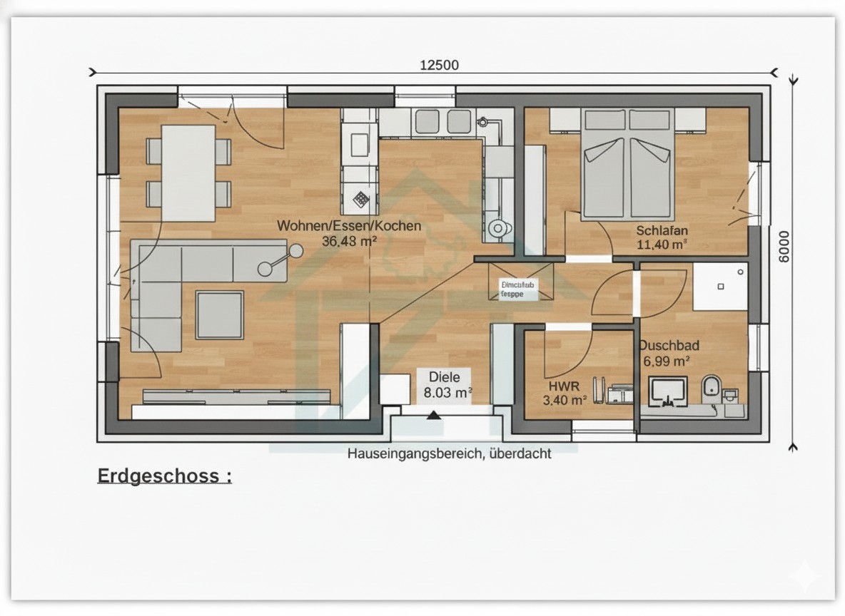 Bungalow mit Panoramafenster ab 198.800,- EUR